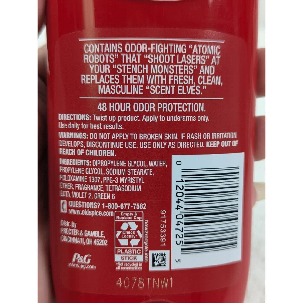 Old Spice - Deodorant - High Endurance Aluminum Free - Refresh Scent - 4 Pack